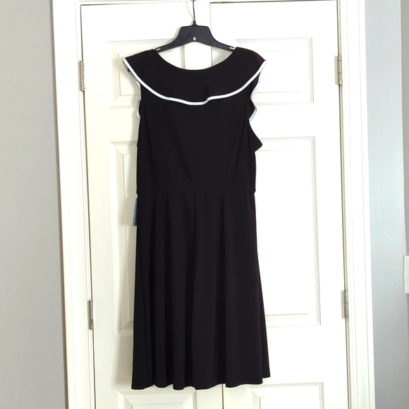 TASH + Sophie Ruffle Piped Trim Dress, Size XL, Black - Picture 5 of 11
